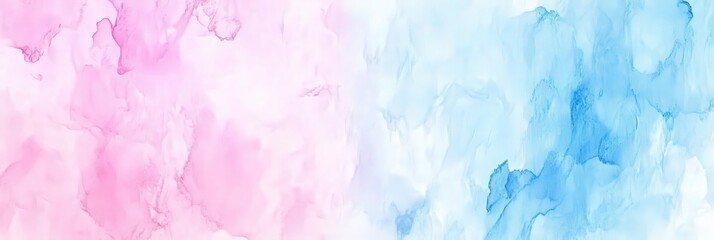 Aufkleber - A beautiful blend of soft pink and blue watercolor strokes creates a tranquil and artistic ambiance