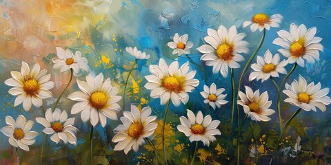 Poster - Spring Daisy Flowers