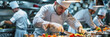 © Vladislav - the cook prepares food in the restaurant. International Chefs Day.