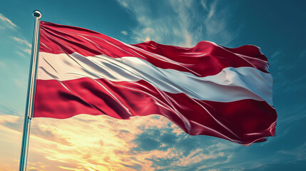 Wall Mural - the flag of the Republic of Austria. National Day of the Republic of Austria,