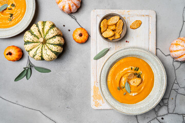 Wall Mural - Spicy pumpkin soup