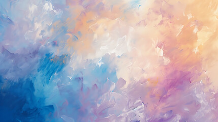 Wall Mural - Abstract watercolor background with vibrant blue, pink, and orange hues. Perfect for website banners, social media graphics, and more. 
