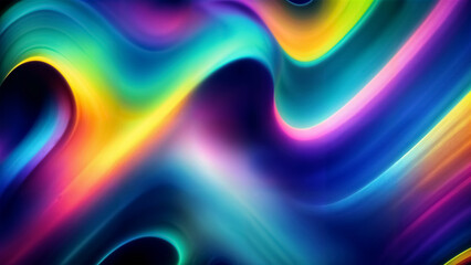 Abstract colorful background. Vibrant rainbow geometric wallpaper with wave, line, shape, circle, square, mosaic, grid.