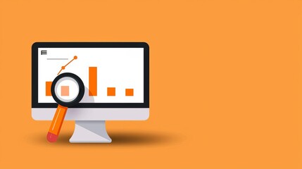 SEO tools, competitor tracking platforms, flat design illustration