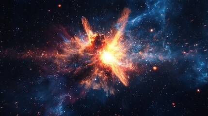 Canvas Print - Cosmic Explosion in the Galaxy