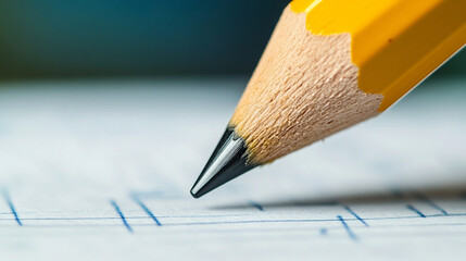 A close-up of a pencil with a soft focus