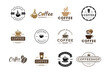 © Dendika - Set of vintage coffee badge logo design