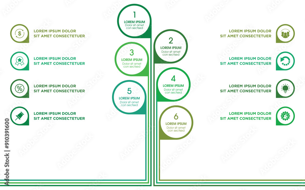 Names Tree Infograph Tree Infographic Chart with Icons and Placeholder Text Stock Vector ...