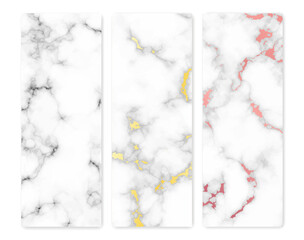 Wall Mural - Set of marble texture backgrounds