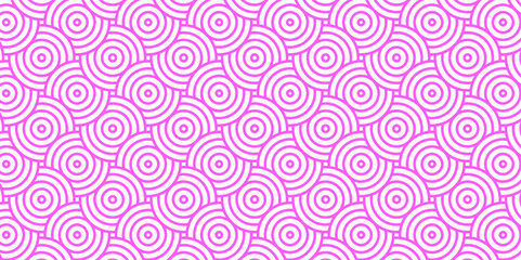 	
Vector overlapping Pattern Minimal diamond geometric blue color spiral line waves abstract wave line. seamless pink tile stripe overlap creative retro circle line fabric pattern white background.