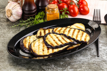 Sticker - Grilled eggplant slice snack appetizer