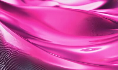 Wall Mural - Vibrant Abstract Pink Background with Smooth Curves and Flowing Textures