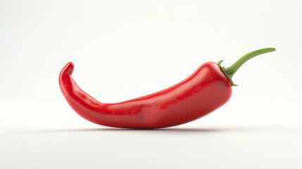 Wall Mural - A whole chili pepper isolated on white