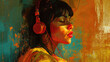 © RocknRoller Studios - Listening to Entertainment with Artistic Earphones