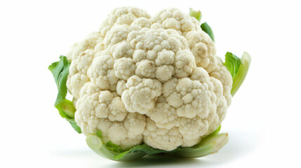 Wall Mural - A whole cauliflower isolated on white