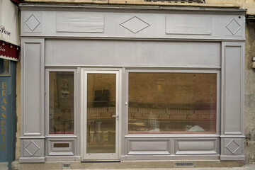 Sticker - template for small storefront , parisian style boutique facade