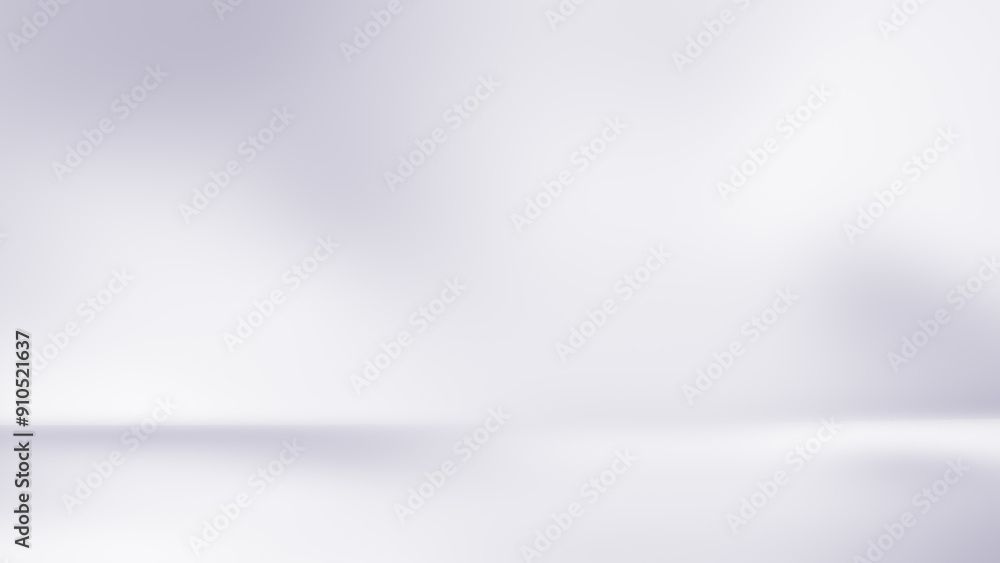 3d white studio background. Clean white space with soft gradient lights ...