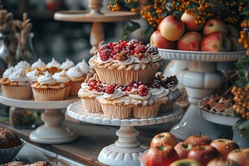 Wall Mural - Delicious Cakes and Pastries