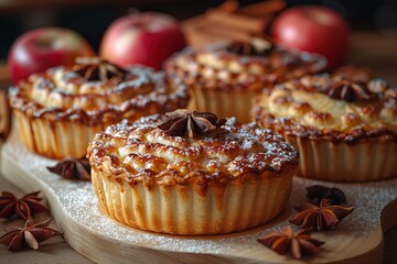 Sticker - Delicious Homemade Apple Pies with Star Anise