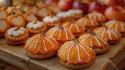 Canvas Print - Pumpkin Cookies for Fall