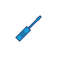 Wall Mural - Screwdriver icon vector. tools icon vector