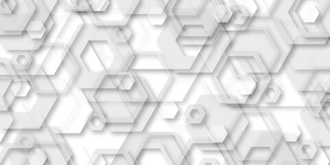 Seamless pattern with hexagons. Hexagonal honeycomb pattern background with space for text. abstract geometric line vector background shapes design.  Abstract Technology, Futuristic. 