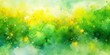 © Caitlin - Vibrant abstract watercolor background featuring yellow, green, lime, and chartreuse hues, evoking a fresh and bright spring or summer nature vibe, perfect for eco-friendly designs.