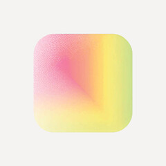 Sticker - geometric shape gradient illustration vector