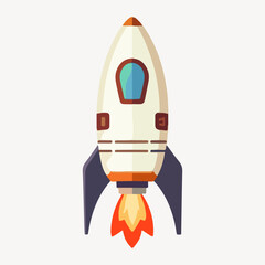 Wall Mural - spaceship rocket illustration vector