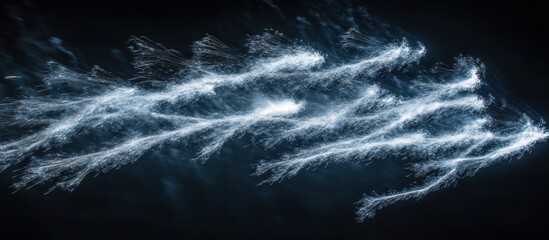 Wall Mural - Abstract Light Streaks in the Night Sky