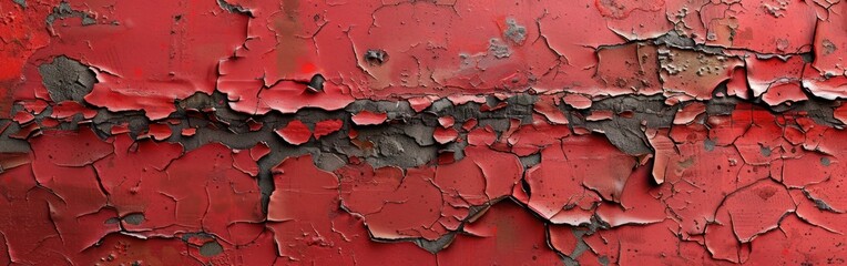 Wall Mural - Colorful Abstract Stone Texture Background - Red Painted Cement Board for Wallpaper, Tiles, and Panoramic Banners