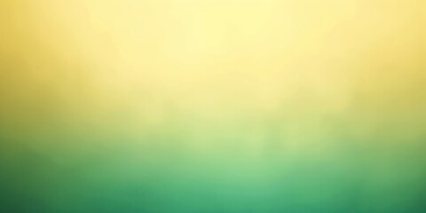 Wall Mural - Generate an image background with a gradient transitioning from emerald green to pale yellow, incorporating a gentle diffuse glow blur to create visual depth.