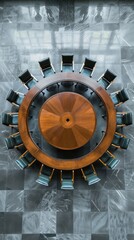 Wall Mural - conference conceptual image, minimalist, beautiful, centered,