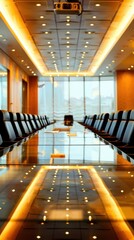 Wall Mural - conference conceptual image, minimalist, beautiful, centered,