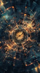 Wall Mural - clock innovation conceptual image, beautiful, centered,