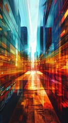 Wall Mural - abstract background of modern building.