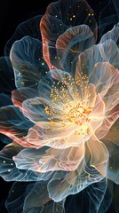 Wall Mural - flower conceptual image, asbtract, beautiful, centered,