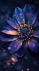 Wall Mural - flower conceptual image, asbtract, beautiful, centered,