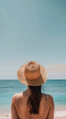 Wall Mural - summer conceptual image, minimalist, beautiful, centered,
