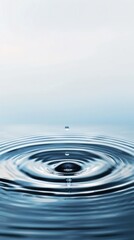 Wall Mural - water drop conceptual image, minimalist, beautiful, centered