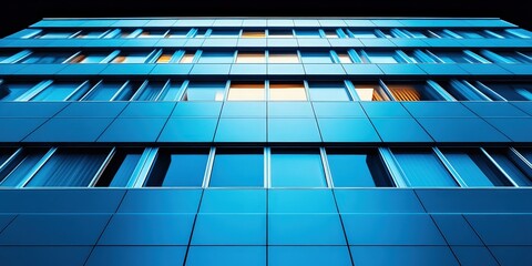 Wall Mural - Modern Building Facade at Night