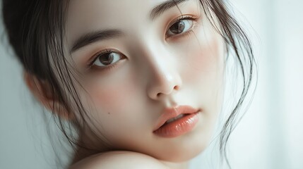 Beauty portraits of beautiful young Asian woman : Generative AI