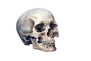 Sticker - White background anthropology anatomy spooky.