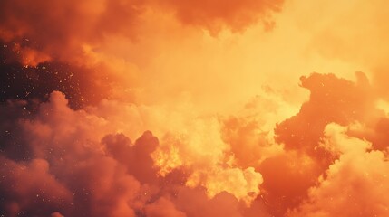 Wall Mural - a beautiful presentation background with clouds : generative ai