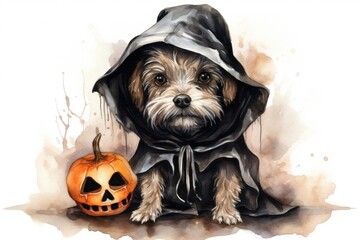 Poster - Halloween dog mammal animal.