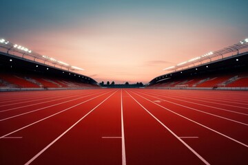 Wall Mural - Empty Running track running sports determination.