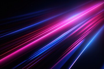 Wall Mural - Glowing lines backgrounds purple light.