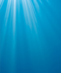 Wall Mural - sunbeam through the haze on blue sky, vertical