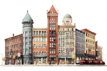 Poster - Toronto Flatiron architecture metropolis downtown.