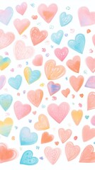 Sticker - Tiny hearts backgrounds petal creativity.